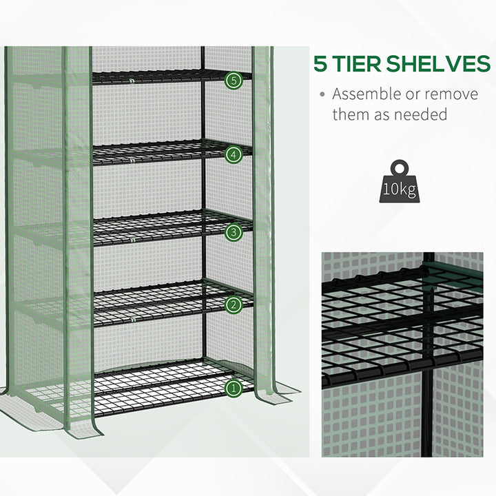 Portable Greenhouse: 5-Tier Shelving