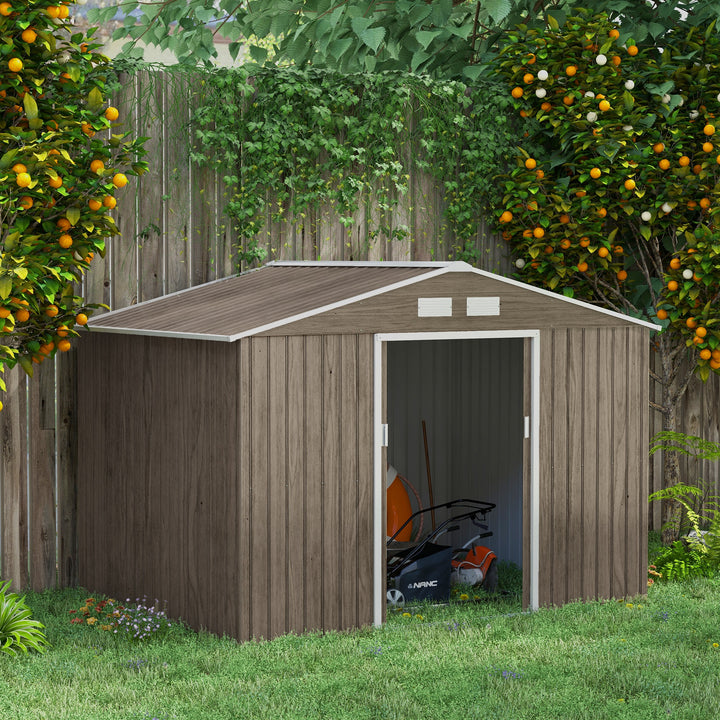 9 x 6ft Garden Metal Storage Shed