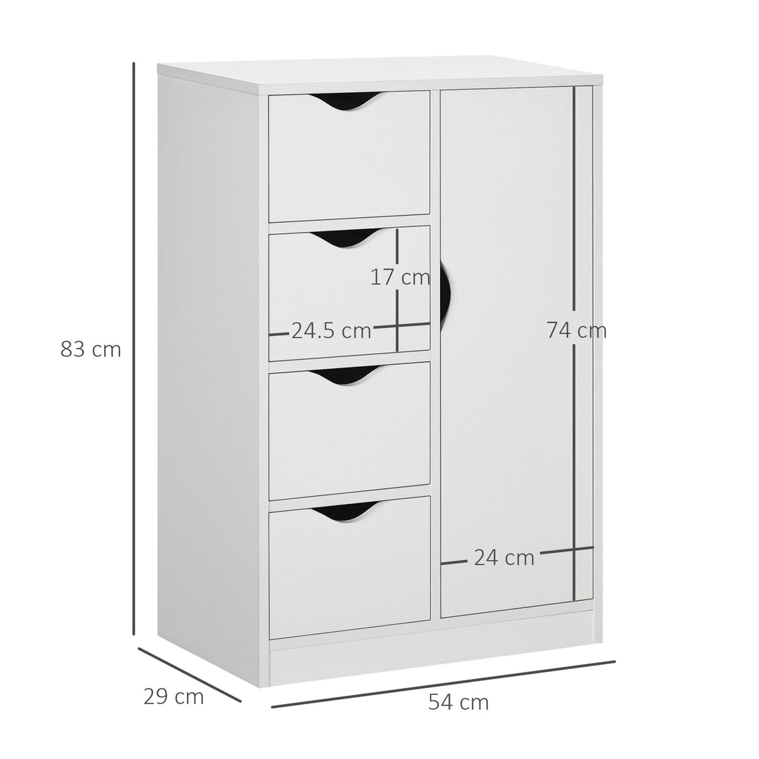 HOMCOM Freestanding Bathroom Cabinet