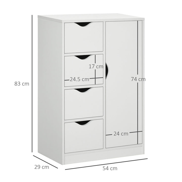 HOMCOM Freestanding Bathroom Cabinet