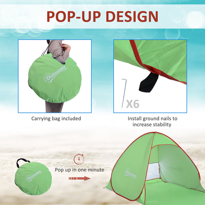 Portable Beach Haven: Instant Pop-Up Shelter for 2-3