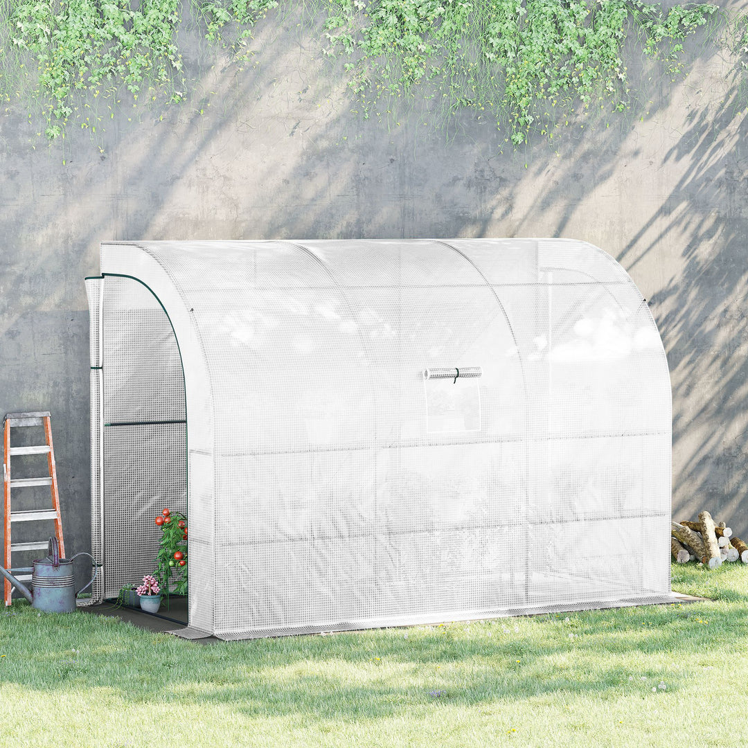 Walk-In Greenhouse: Outdoor Plant Nursery with Zippered Doors