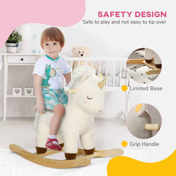 Rocking Horse with Unicorn Design