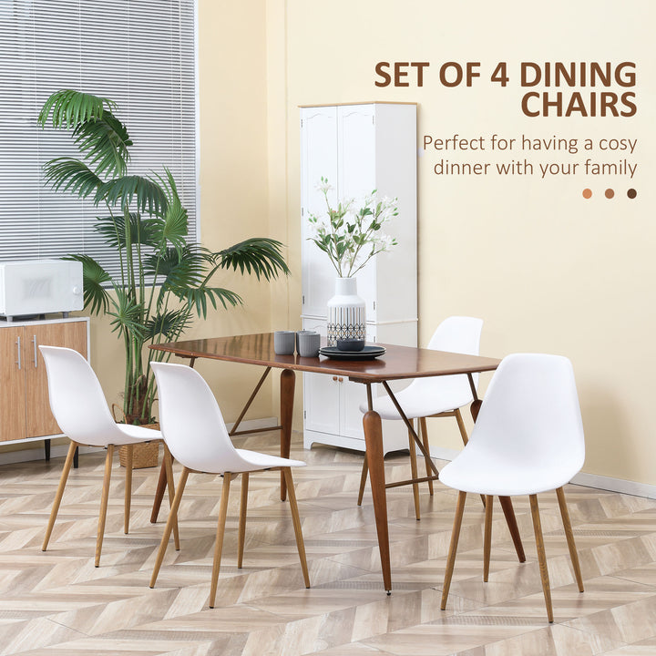 Set of 4 Modern Dining Room Chairs