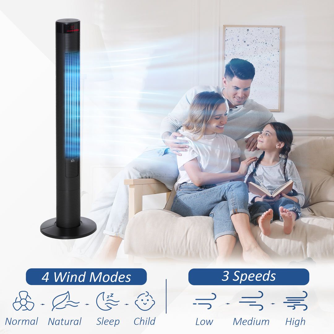 Tower of Cooling: 46" Remote-Controlled Fan