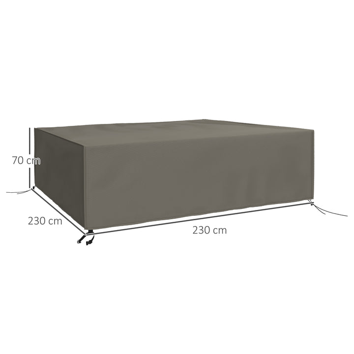 Patio Furniture Protector: Weatherproof 600D Oxford Cover for Large Square Sets