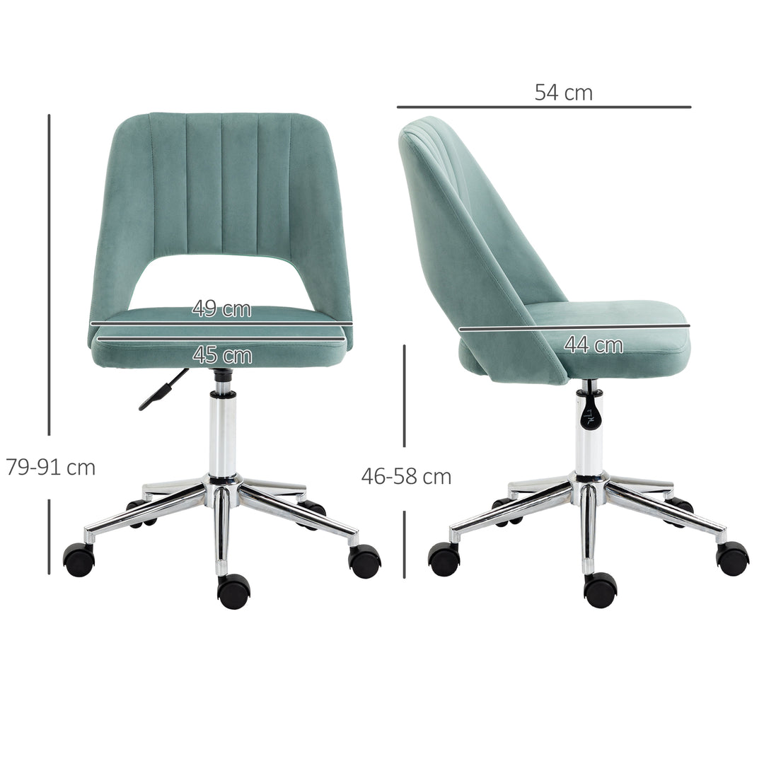 Vinsetto Mid Back Home Office Chair, Green