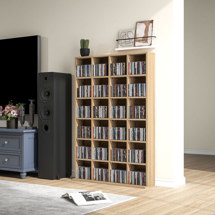 CD Storage Unit with Adjustable Shelves