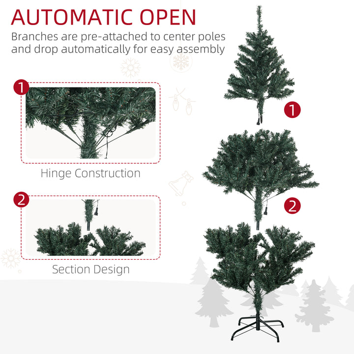 5' Artificial Prelit Christmas Trees Holiday DÃ©cor with Warm White LED Lights