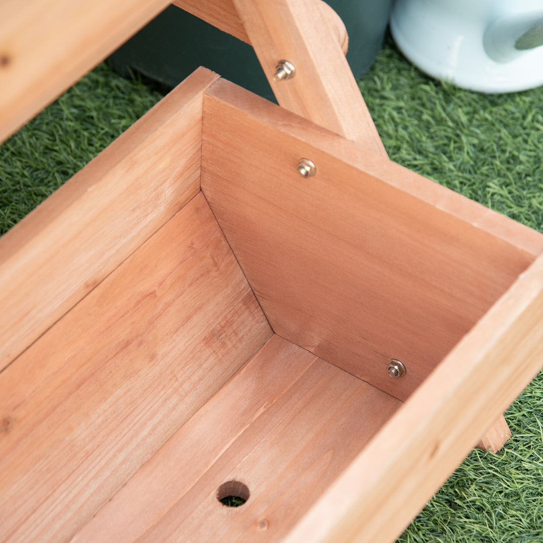 3 Tier Raised Garden Bed Wooden Elevated Planter Box Kit