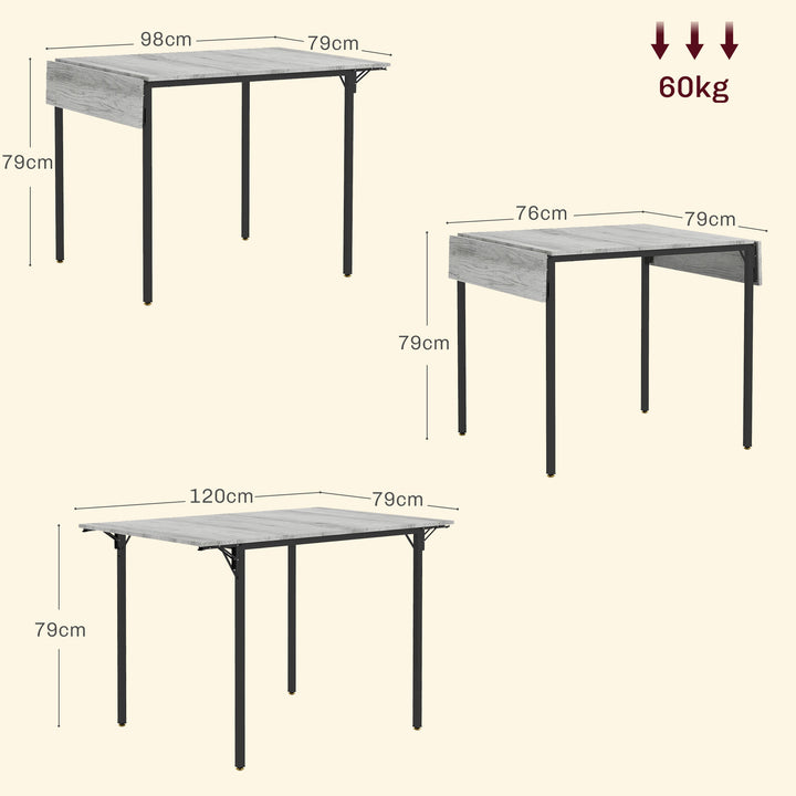 Folding Kitchen Table for 2-4 People