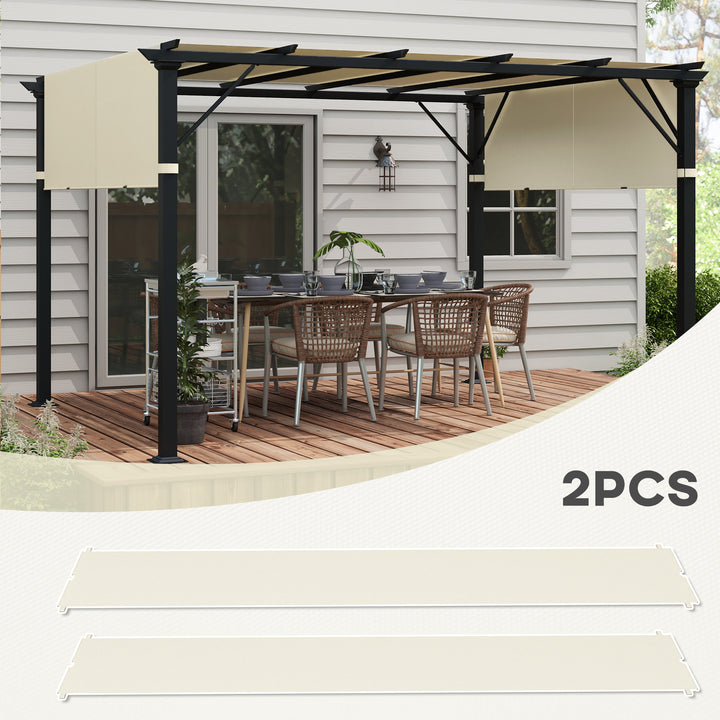 2 Pcs UV Protection Pergola Replacement Canopy