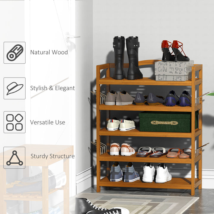 HOMCOM 5-Tier Shoe Rack