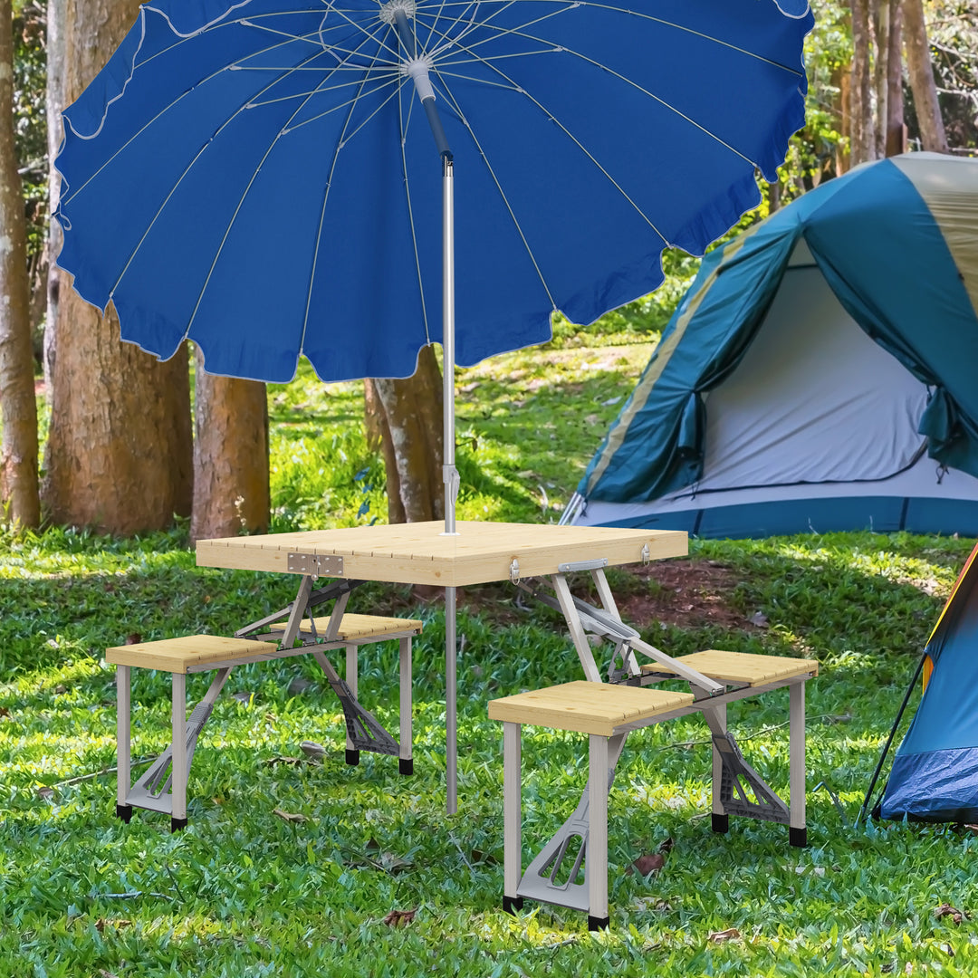 Folding Picnic Table with Aluminium Frame