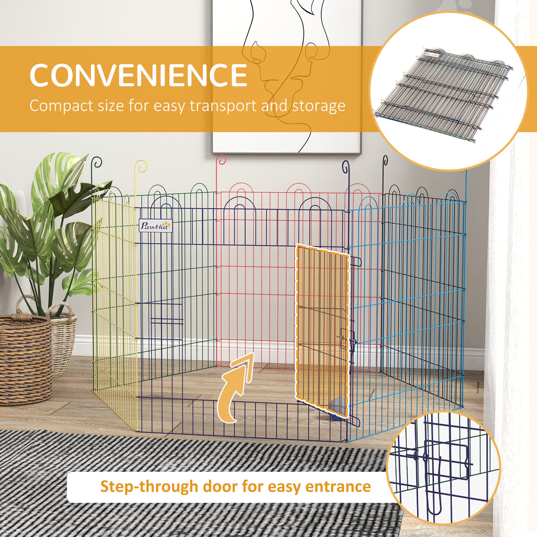 Pet Playpen: Six-Panel Crate with Door