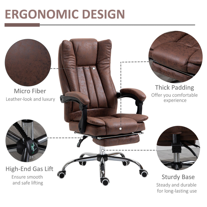 Vinsetto Ergonomic Desk Chair, Brown