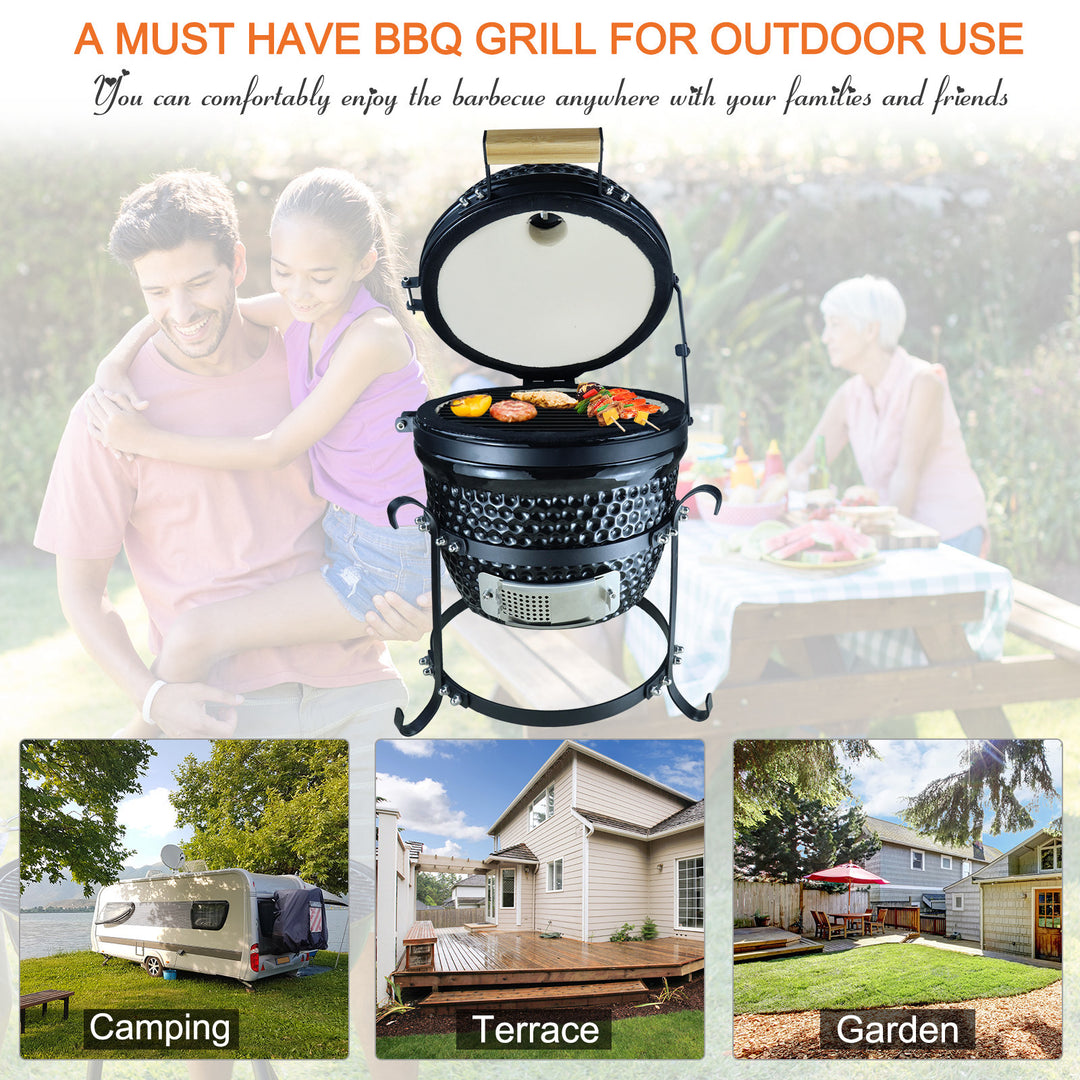 Charcoal Grill Ceramic BBQ Grill Smoker Oven Japanese Egg Barbecue