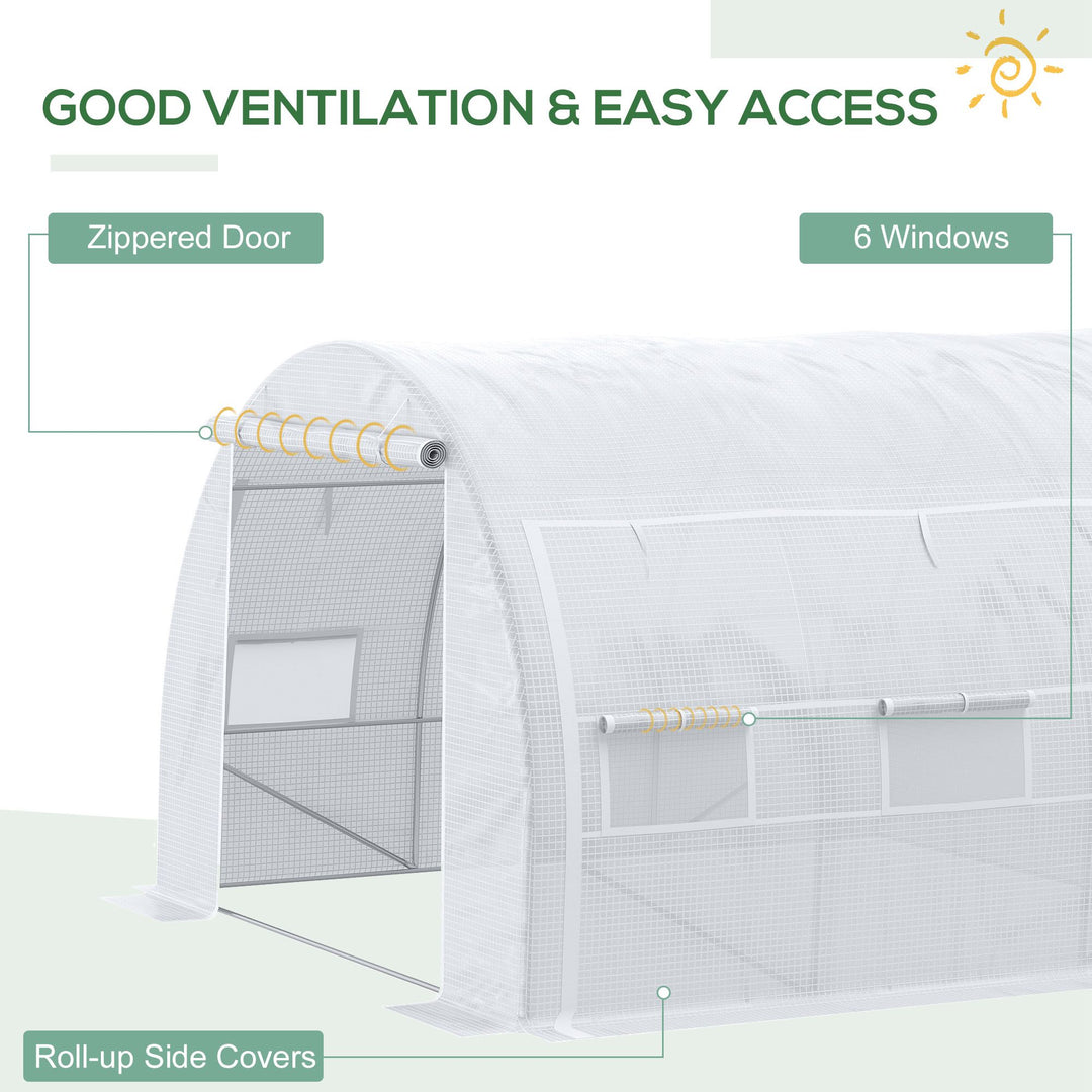 3 x 3 x 2 m Polytunnel Greenhouse