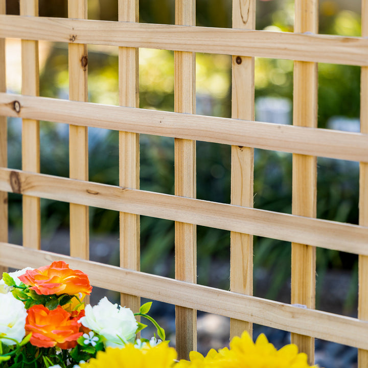 Garden Planters with Trellis for Climbing Vines