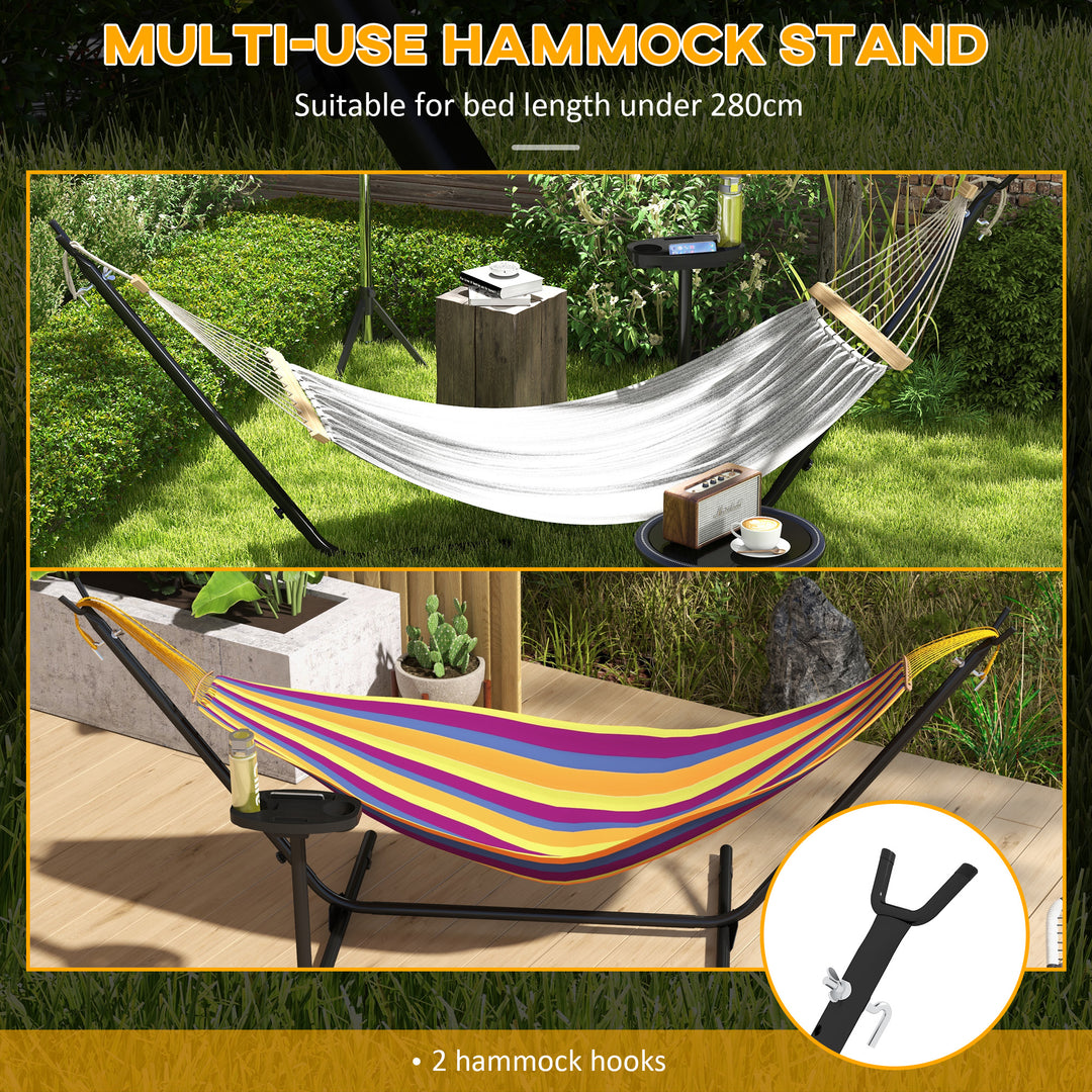 9.4ft Hammock Stand with Side Tray Stand