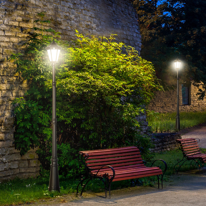 Solar Sentinel: 2.4m LED Lamp Post Light