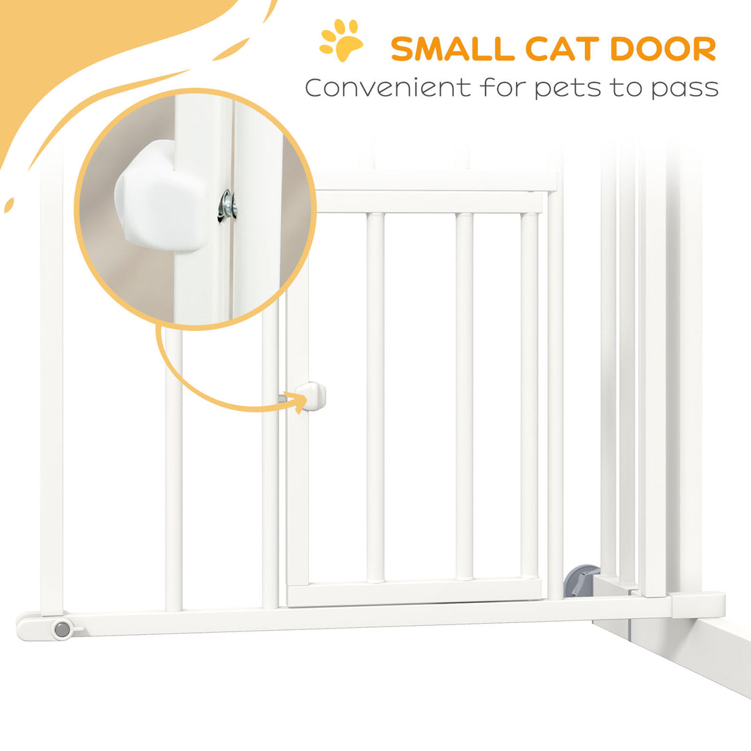 Stair Dog Gate with Cat Door