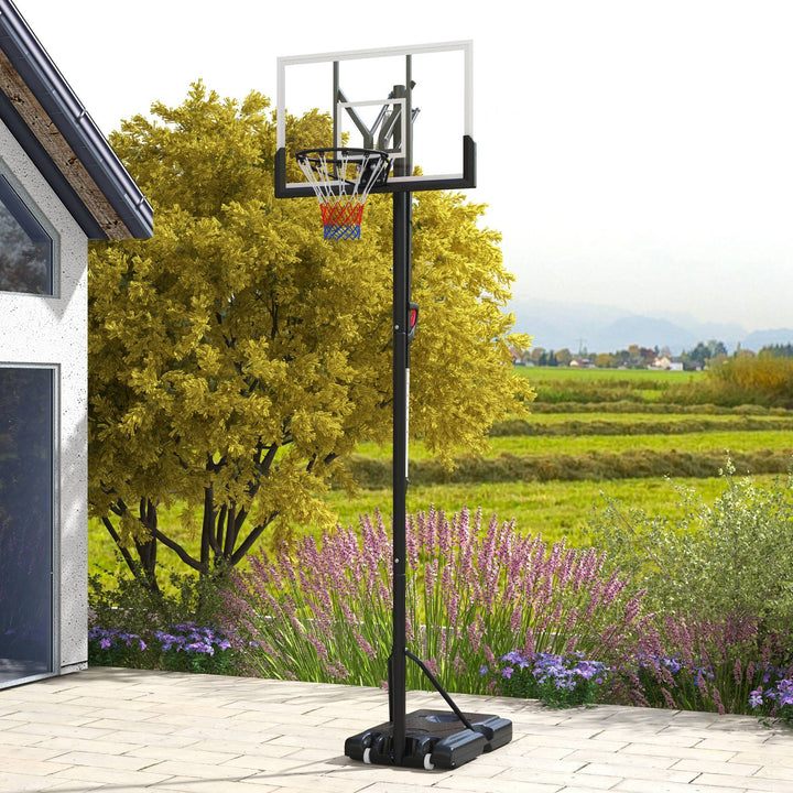 6 Level Height Adjustable Freestanding Basketball Hoop and Stand with Wheels