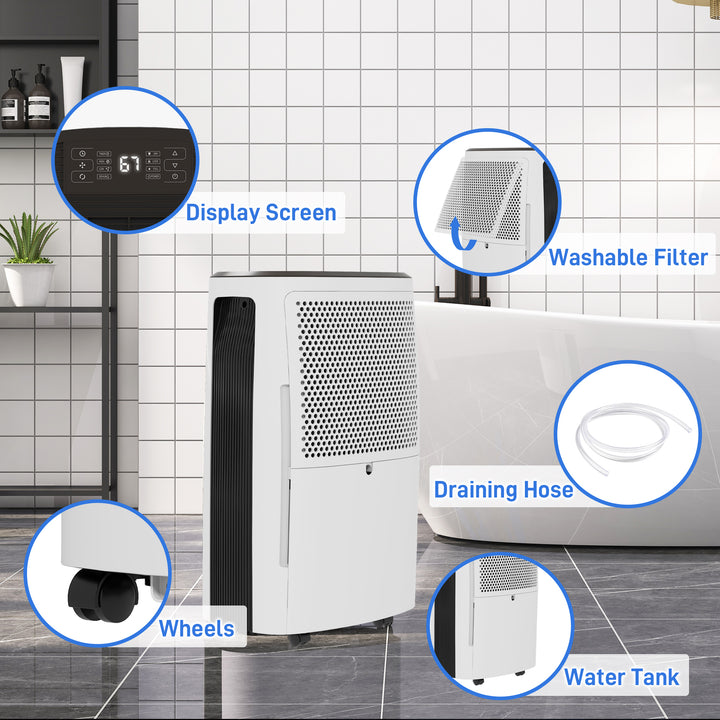 16L/Day Dehumidifier and Air Purifier