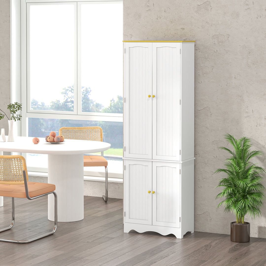 Freestanding 4-Door Kitchen Cupboard