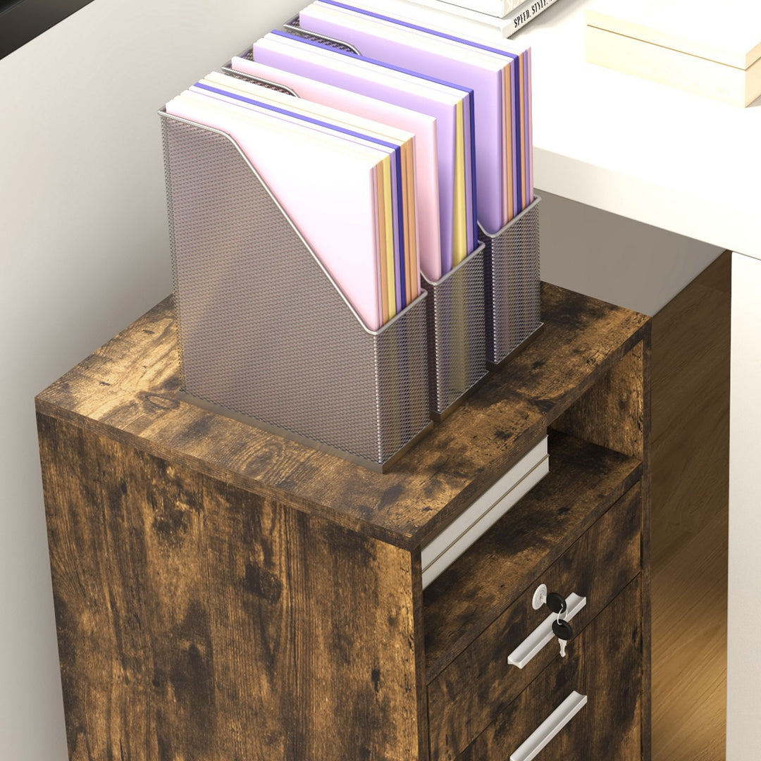 Vinsetto Lockable Filing Cabinet for Home Office