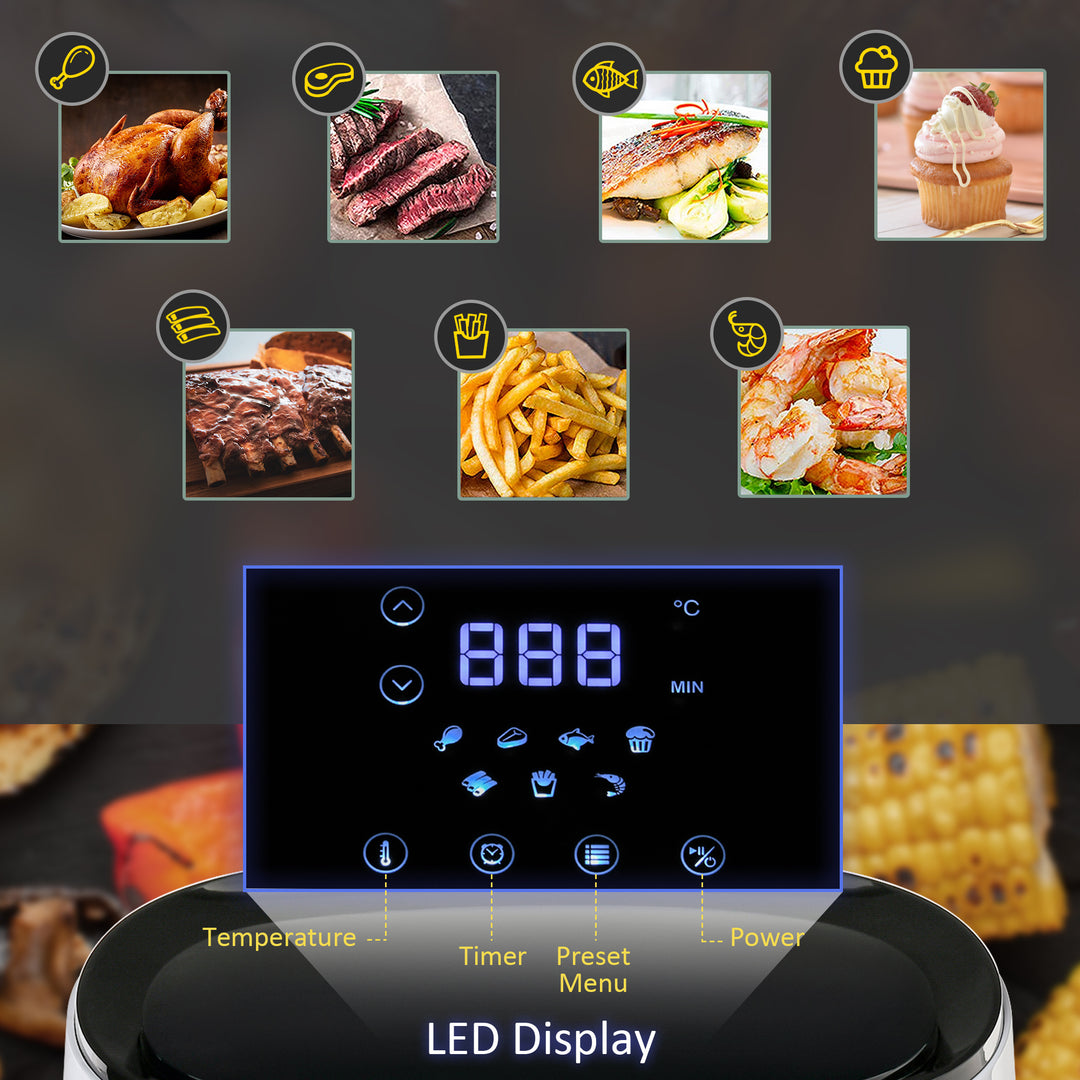 Air Fryers Oven 1300W 2.5L with Digital Display