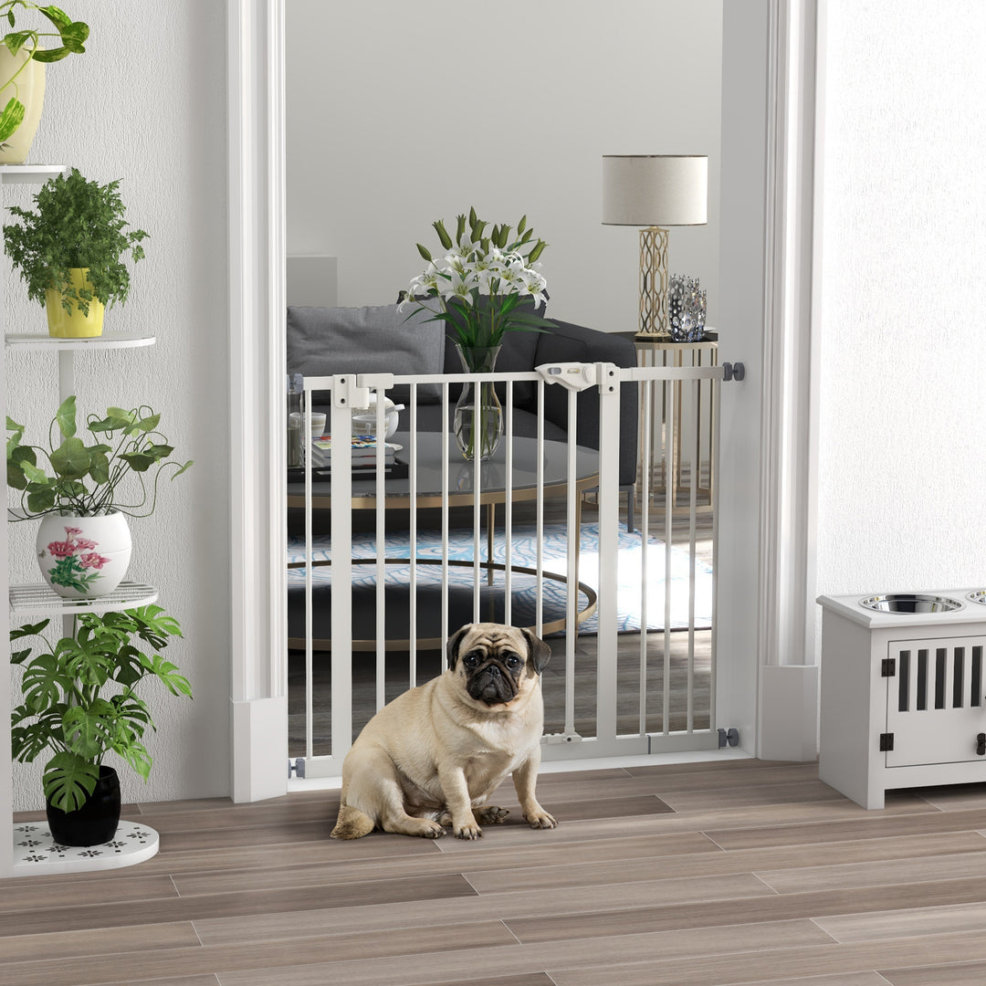 Flexible Pet Gate: Adjustable Metal Barrier for Dogs