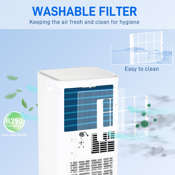 10000 BTU Mobile Air Conditioner Portable AC Unit for Cooling Dehumidifying Ventilating with Remote Controller