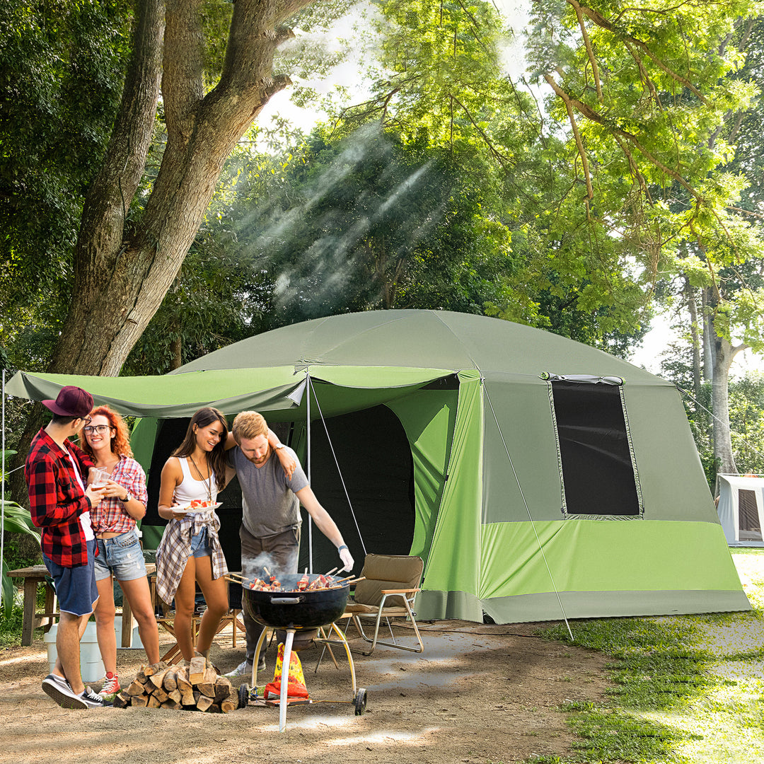 Two Room Dome Tent w/ Porch for 4-8 Man