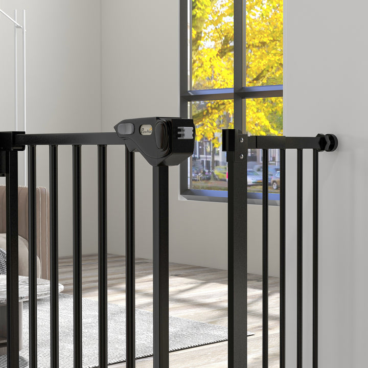 Dog Gate for Stairs Dog Gate Pet Gate with Openable Metal Frame