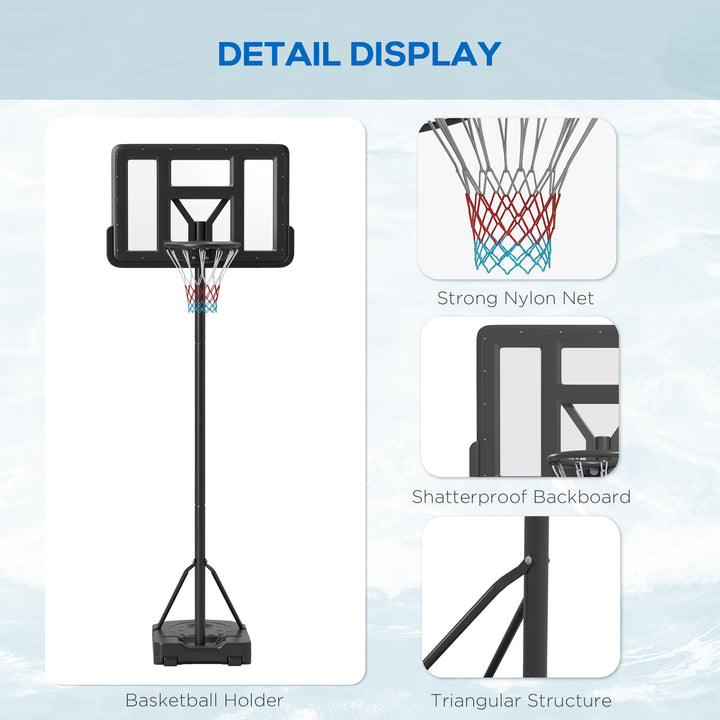 Height Adjustable Basketball Stand Net Set System