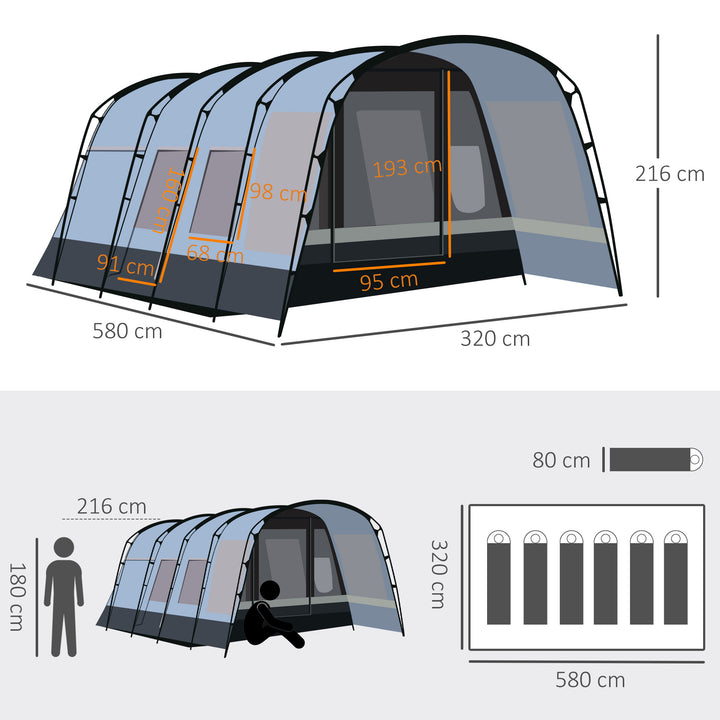 8-Person Camping Tent