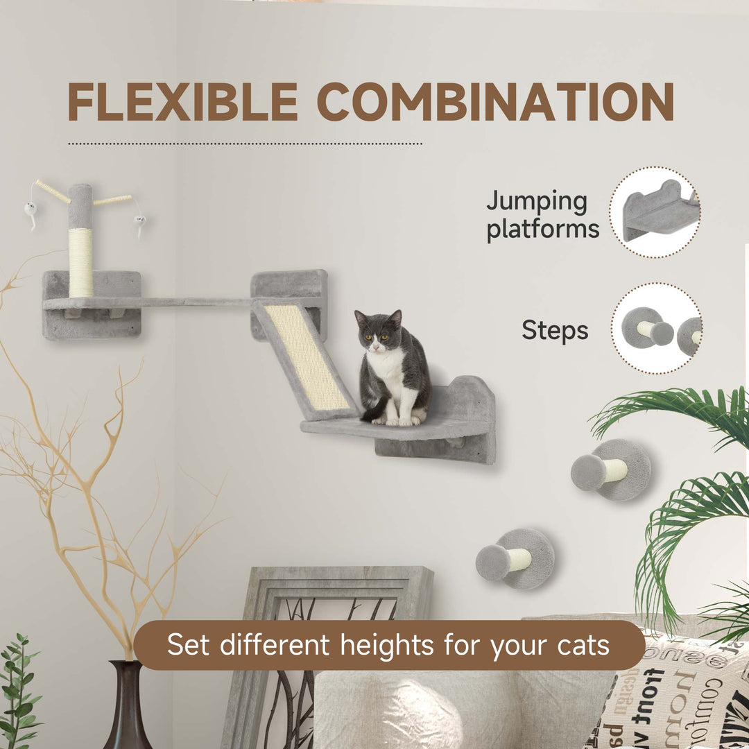 Cat Shelves with Scratching Posts