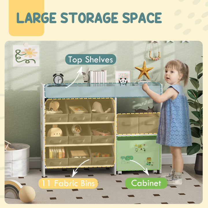 Kids Toy Storage Unit with 11 Bins