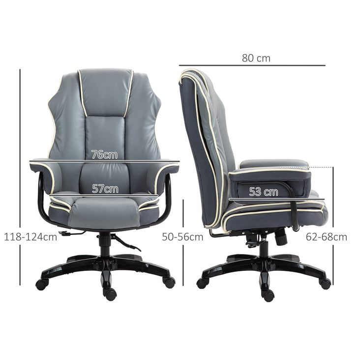 Vinsetto Home Office Chair, Reclining, Grey