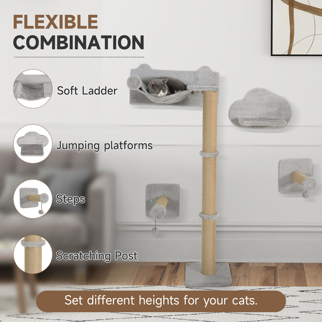 Cat Shelves w/ Scratching Post