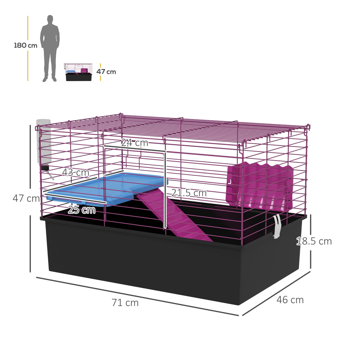 Chinchillas Small Rabbit Guinea Pig Small Animal Cage Pet Playhouse with Platform Ramp