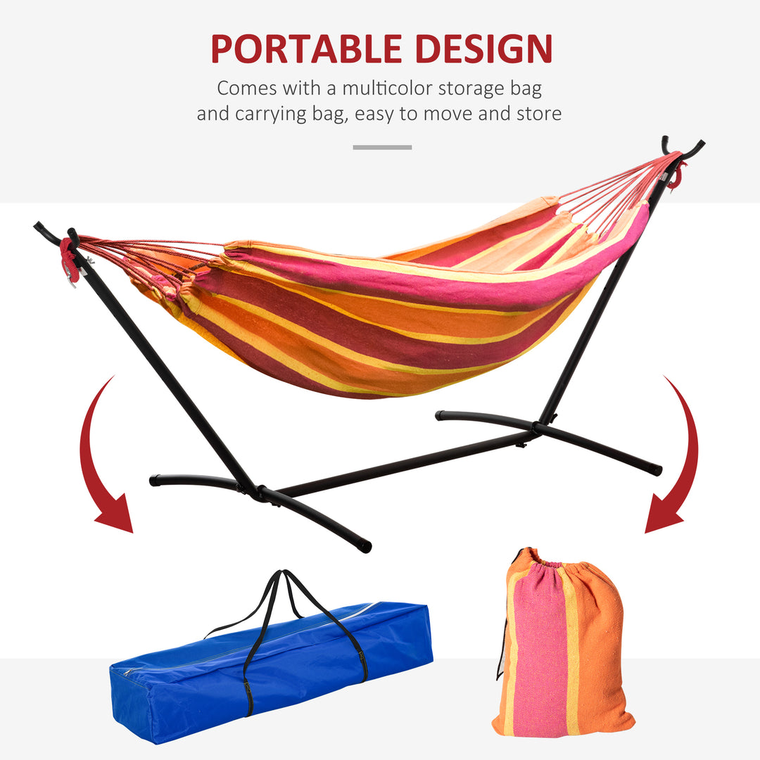 Camping Hammock: Portable Stand with Adjustable Height