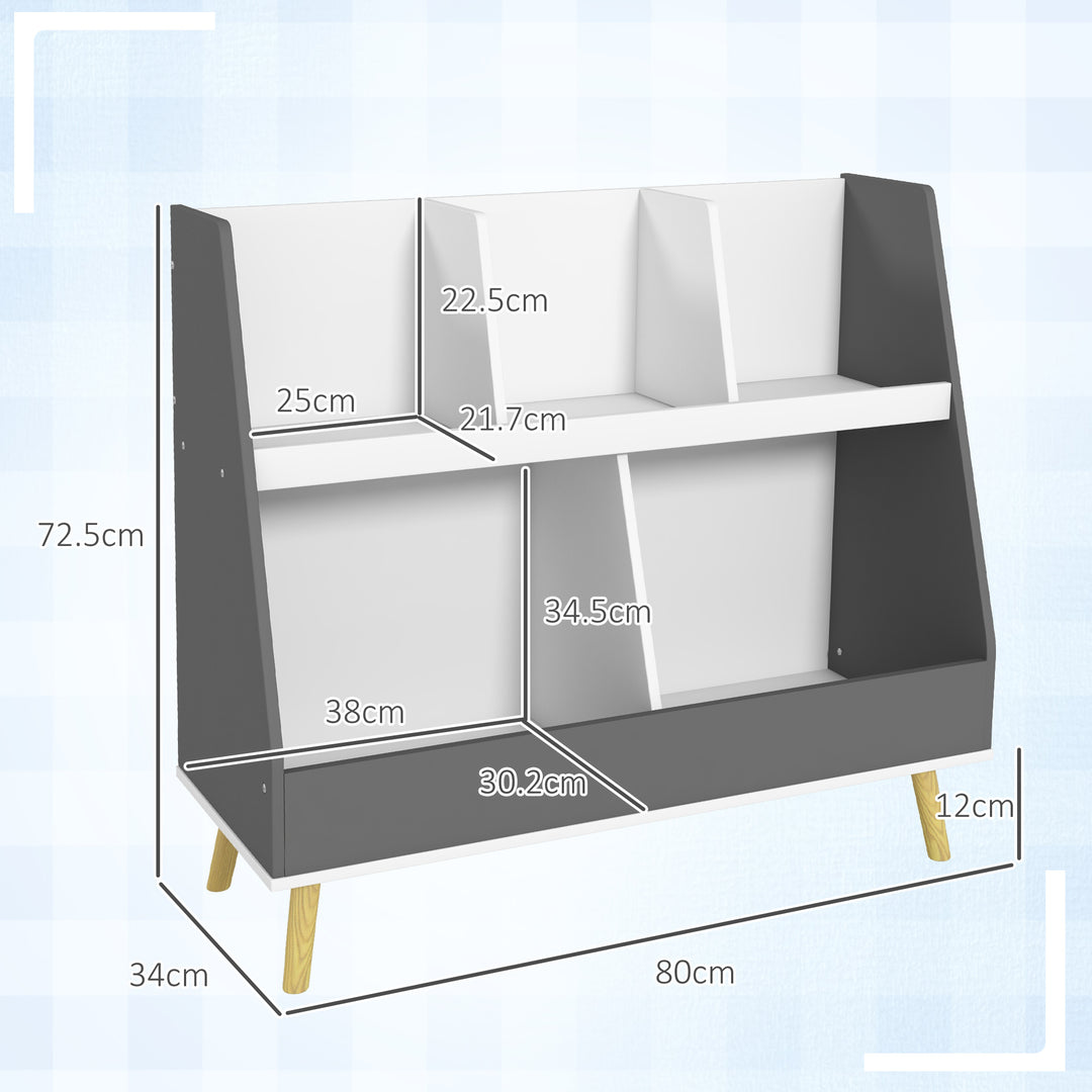 Kids Storage Shelf with 5 Compartments