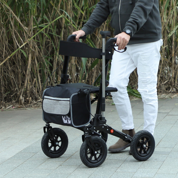 Folding Rollator Walker with Padded Seat