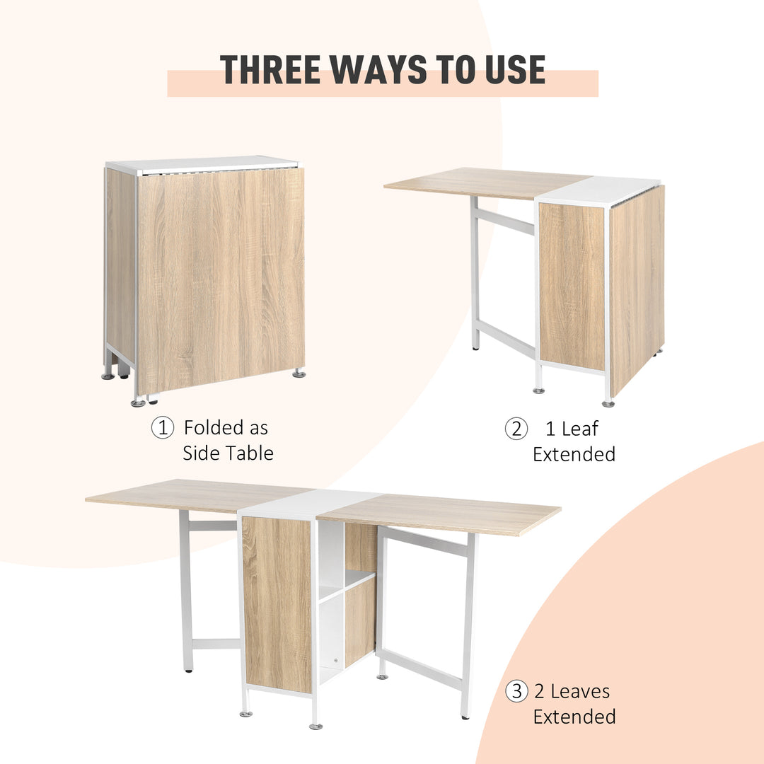 HOMCOM Foldable Dining Table Folding Workstation