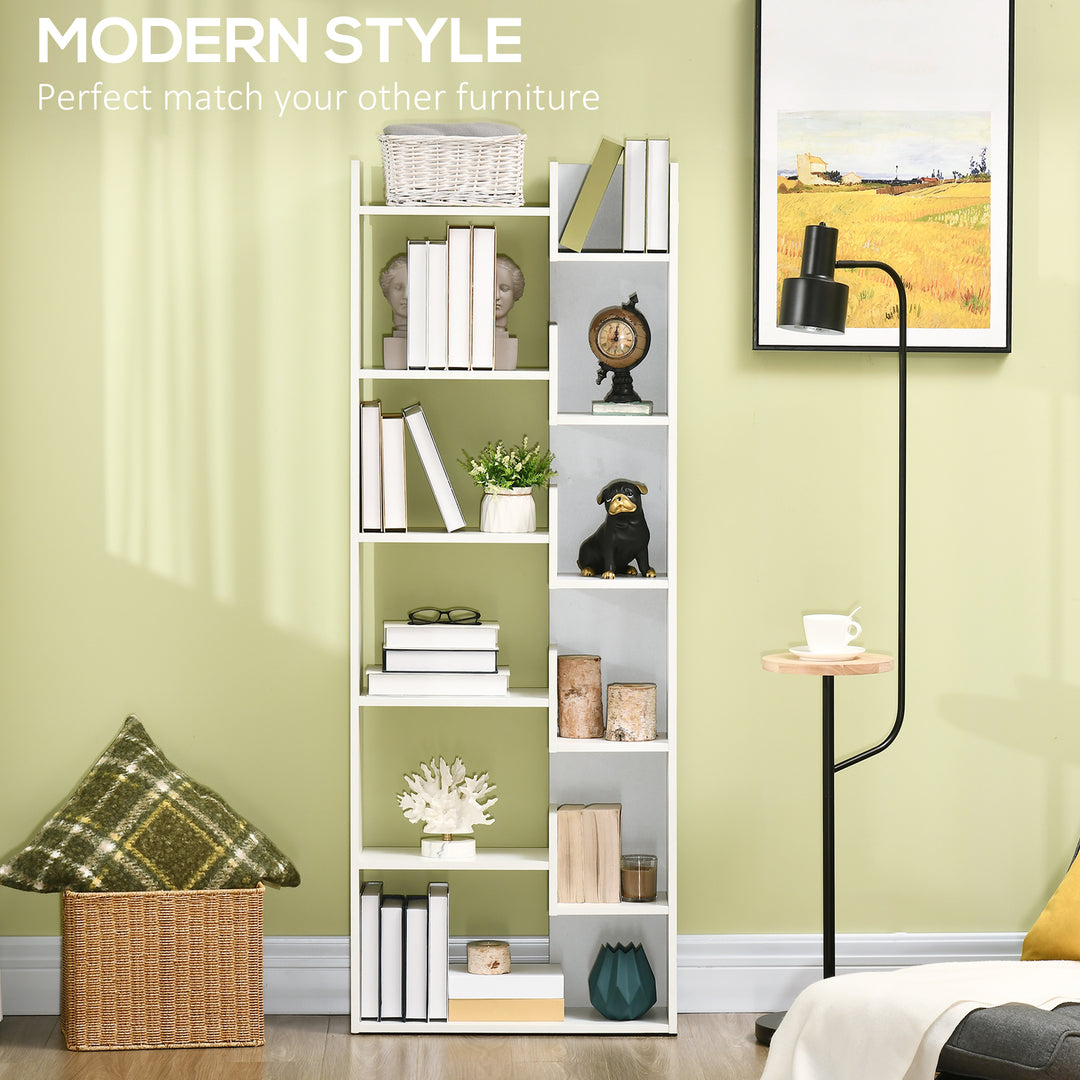 Modern Book Shelf with 11 Open Shelves