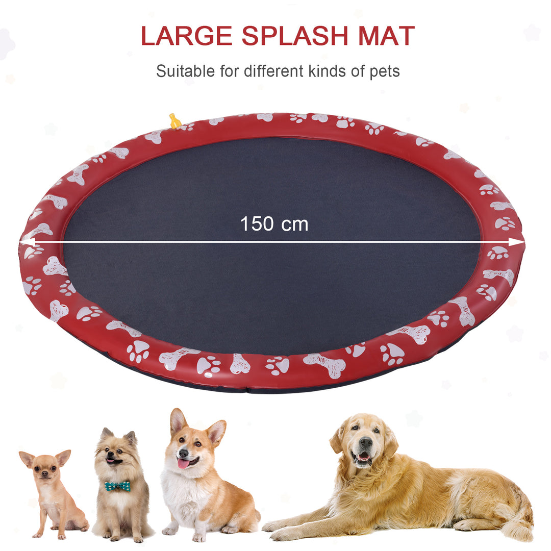 Splash Pad Playtime: Sprinkler Mat for Pets