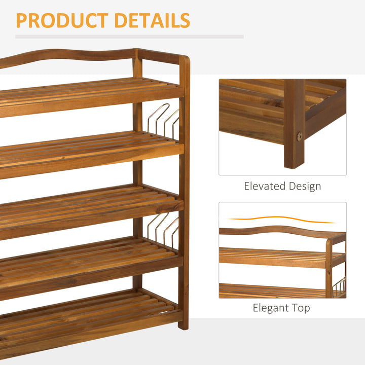 HOMCOM 5-Tier Shoe Rack