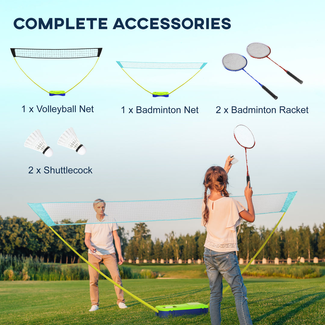 Badminton Set with Volleyball Net